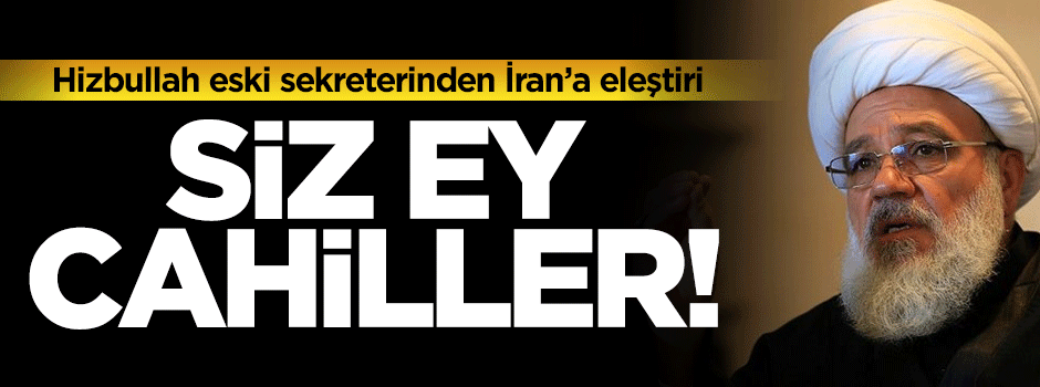 Hizbullah'ın eski genel sekreterinden İran'a eleştiri