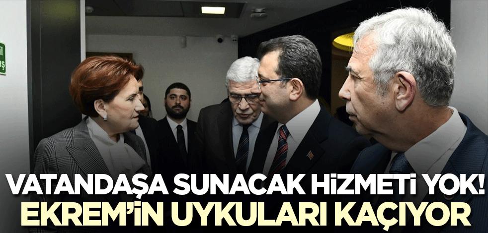 Hizmet sunamayan İmamoğlu, Murat Kurum korkusundan her yolu deniyor!