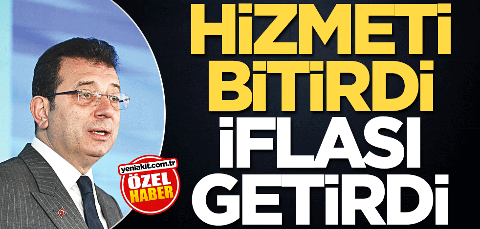 Hizmeti bitirdi iflası getirdi
