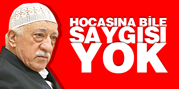Hocasına bile saygısı yok