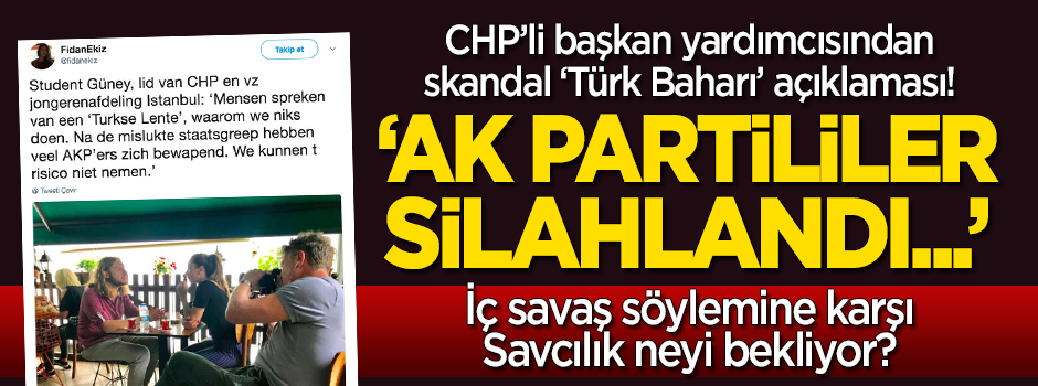 Hollanda basınına CHP'li il başkan yardımcısından skandal 'Türk Baharı' açıklaması! "AK Partililer silahlandı"