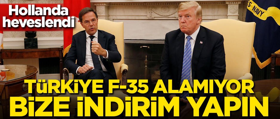 Hollanda heveslendi! Türkiye F-35 alamıyor bize indirim yapın