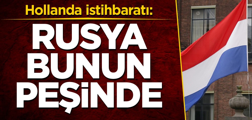 Hollanda istihbaratı: Rusya bunun peşinde