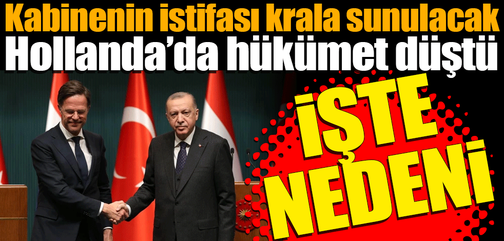 Hollanda'da hükümet düştü! İşte nedeni