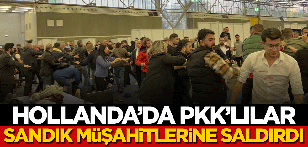 Hollanda'da PKK'lılar sandık müşahitlerine saldırdı
