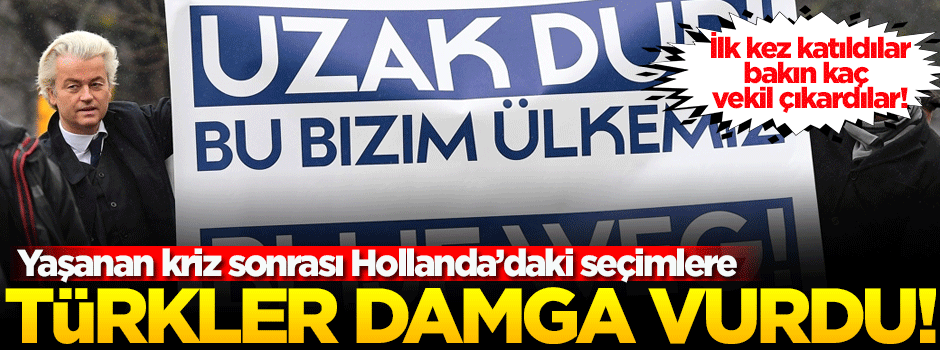 Hollanda'da Türklerin partisi 3 milletvekili çıkardı!
