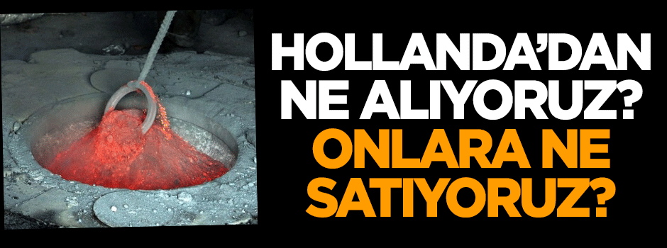 Hollanda'dan ne alıyoruz, onlara ne satıyoruz?