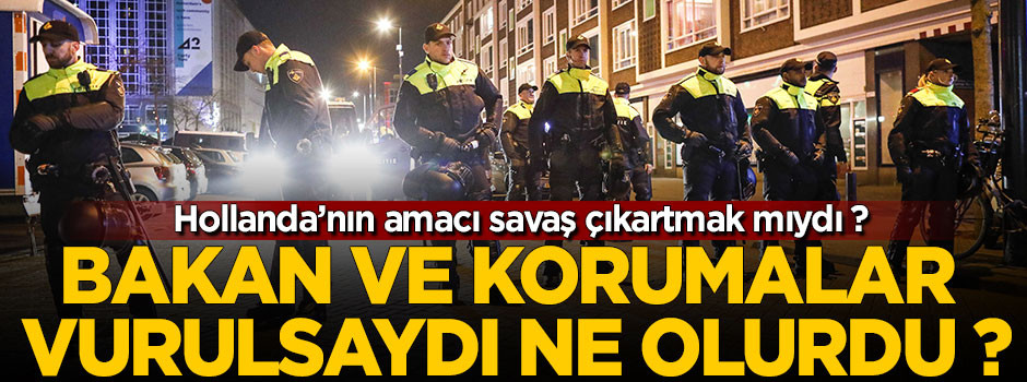 Bakan ve korumalar vurulsaydı ne olurdu ?