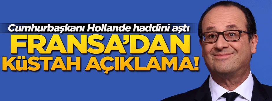 Hollende'dan küstah referandum açıklaması!