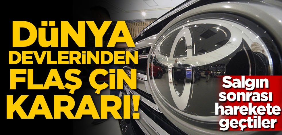 Honda ve Toyota Çin'deki üretimlerini durdurdu