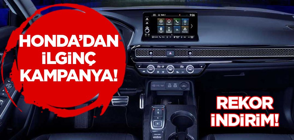 Honda’dan dev indirim rüzgarı! Listede: Peşin alımda bu fırsat kaçmaz! Türkiye'ye indirim dönemi başladı!