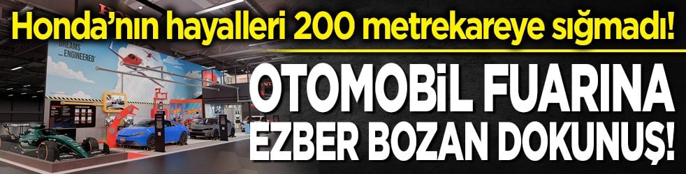 Honda’nın hayalleri 200 metrekareye sığmadı! Otomobil fuarına ezber bozan dokunuş!