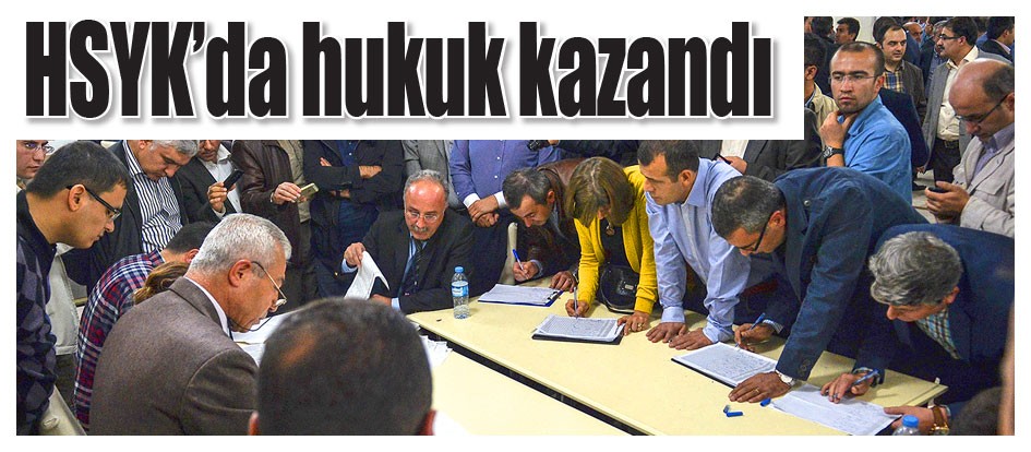 HSYK’da hukuk kazandı