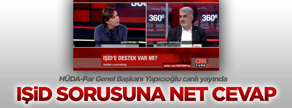 Hüda-Par Başkanı Yapıcıoğlu'ndan çarpıcı açıklamalar