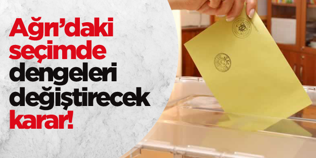 Hüda Par'dan Ağrı seçimlerinde dengeleri değiştirecek karar