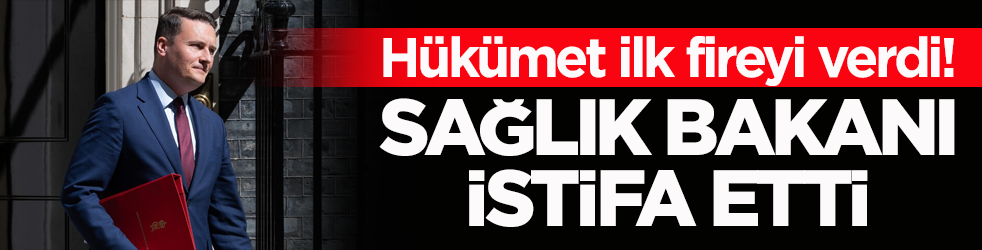 Hükümet ilk fireyi verdi! Sağlık Bakanı istifa etti