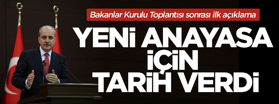 Hükümet Sözcüsü Numan Kurtulmuş: 10 kişilik komisyon kurulacak