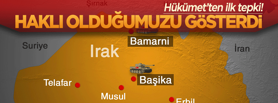 Hükümetten Başika saldırısına ilk tepki
