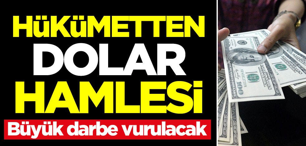 Hükümetten dolar hamlesi! Büyük darbe vurulacak