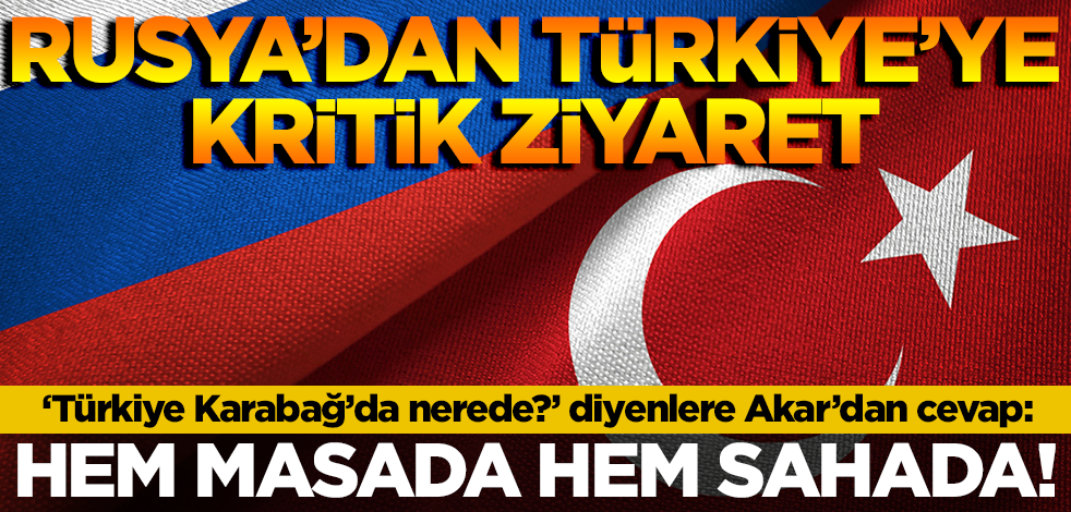 Hulusi Akar duyurdu! Rusya'dan Türkiye'ye 'Karabağ' için kritik ziyaret