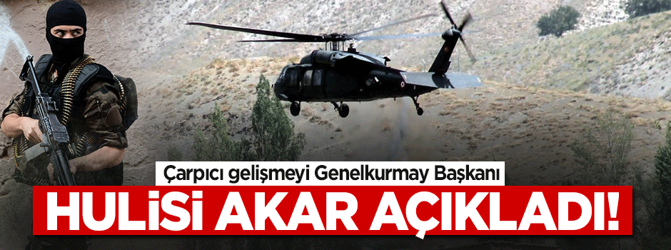 Hulusi Akar: PKK kırıntıları kaldı