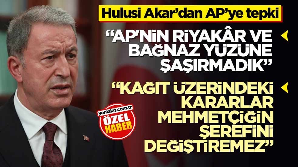 Hulusi Akar’dan AP’ye tepki! “Kağıt Üzerindeki Kararlar Mehmetçiğin Şerefini Değiştiremez”