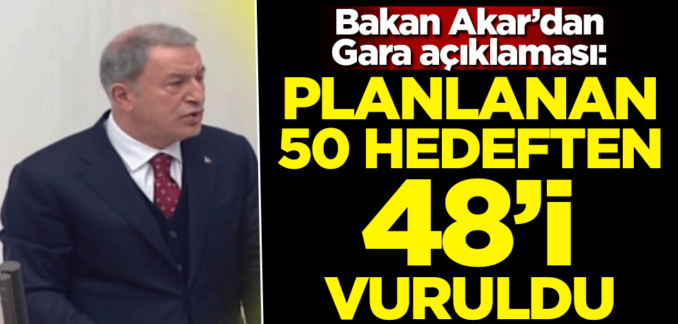 Meclis'te Gara bilgilendirmesi