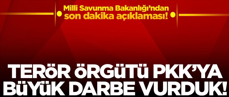 Hulusi Akar'dan son dakika açıklaması! "Terör örgütü PKK'ya büyük darbe vurduk"
