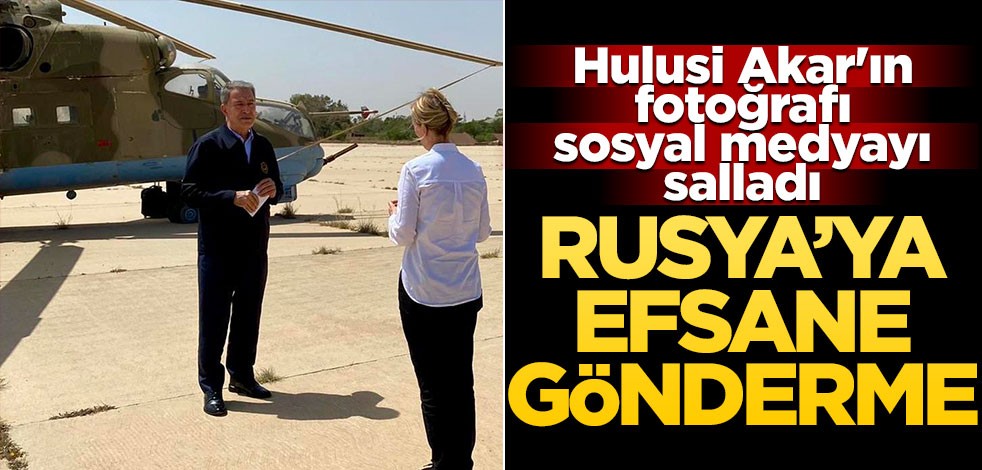 Hulusi Akar'ın fotoğrafı sosyal medyayı salladı! Rusya'ya efsane gönderme