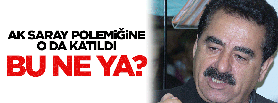 Hülya Avşar'dan sonra İbrahim Tatlıses'ten de AK Saray açıklaması