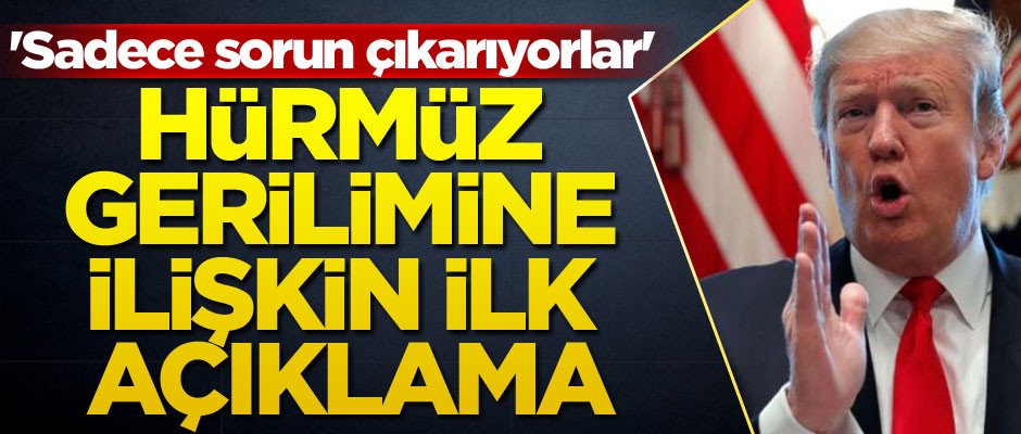 Hürmüz gerilimine ilişkin ilk açıklama... 'Sadece sorun çıkarıyorlar'