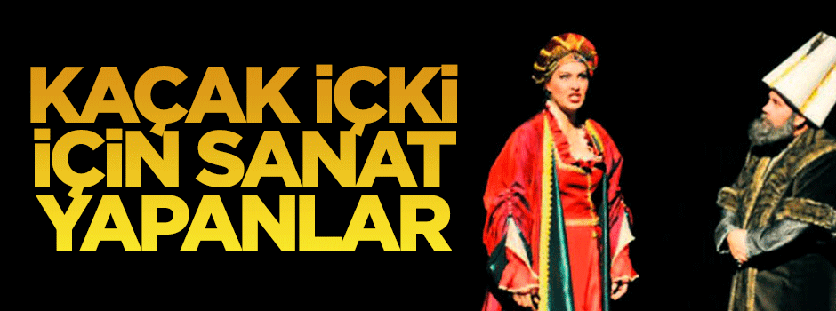 Hürrem Sultan kostümüyle içki ticareti yaptılar