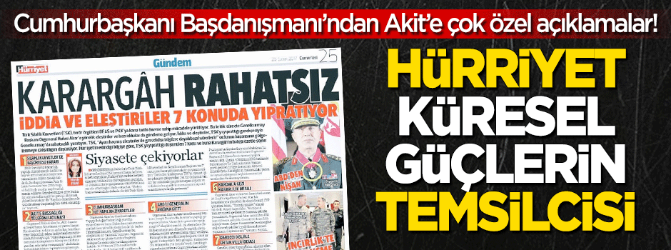 Hürriyet, küresel güçlerin temsilcisi