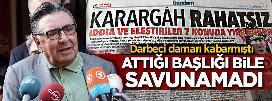 Hürriyet skandal başlığını bile savunamadı
