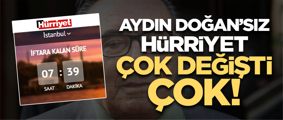 Hürriyet, ana sayfasında iftar sayacı koyarak şaşırttı