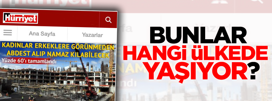 Hürriyet'ten ilginç Çamlıca Camisi haberi