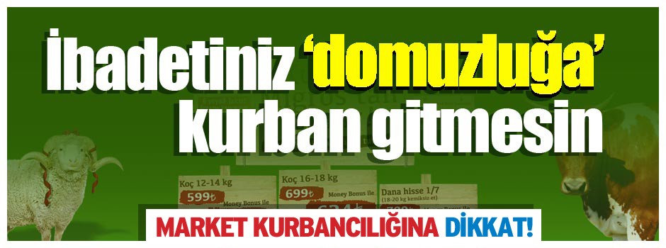 İbadetiniz ‘domuzluğa’ kurban gitmesin