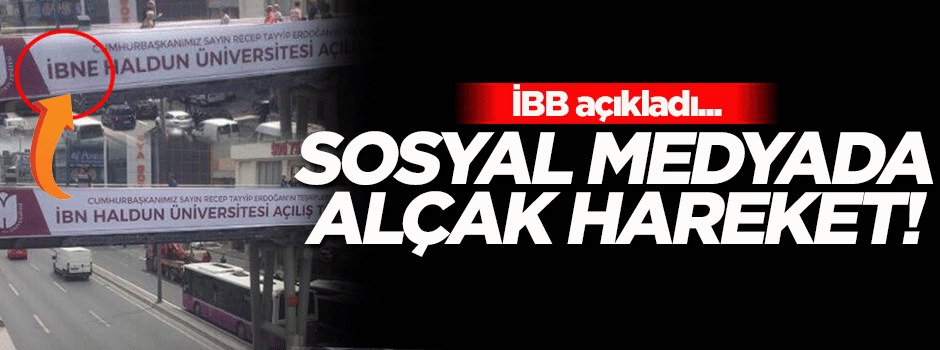 İBB açıkladı! Sosyal medyada alçak hareket...