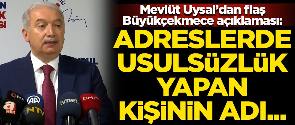 İBB Başkanı Mevlüt Uysal'dan kritik Büyükçekmece açıklaması!