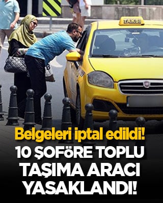 İBB belgelerini iptal etti: 10 şoföre toplu taşıma aracı yasağı