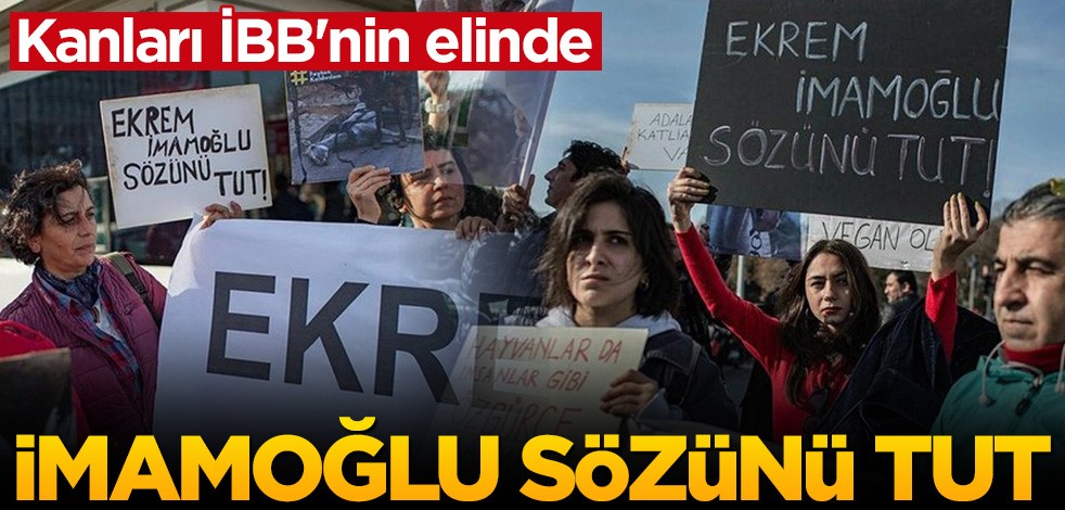 İBB önünde protesto: İmamoğlu sözünü tut