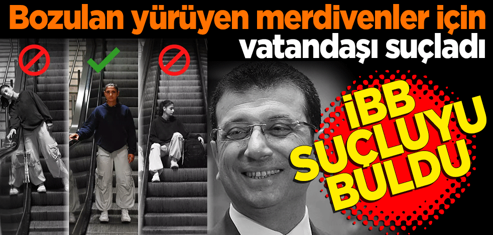 İBB suçluyu buldu! Bozulan yürüyen merdivenler için vatandaşı suçladı
