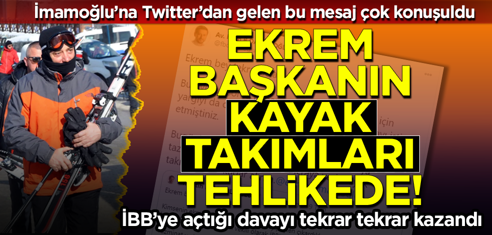 İBB'de işçi kıyımı yapan Ekrem İmamoğlu'na Twitter'dan ilginç mesaj