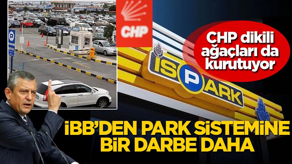 İBB’den park sistemine bir darbe daha! CHP dikili ağaçları da kurutuyor