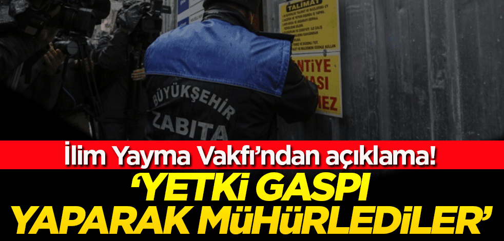 İBB'nin 'mühür' şovuna ilişkin açıklama! 'Yetki gaspı yaparak mühürlediler'