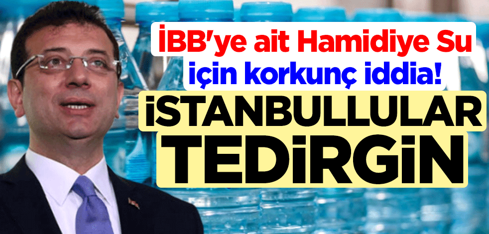 İBB'ye ait Hamidiye Su için korkunç iddia! İstanbullular tedirgin