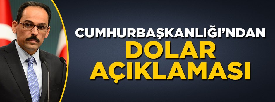 İbrahim Kalın'dan döviz açıklaması