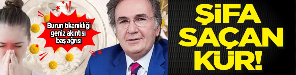 İbrahim Saraçoğlu'ndan sinüzite kür! Burun tıkanıklığı, geniz akıntısı, baş ağrısına kesin çözüm! Tam size göre