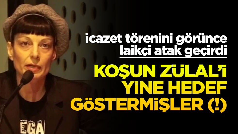 İcazet törenini görünce laikçi atak geçirdi! Koşun Zülal’i yine hedef göstermişler (!)