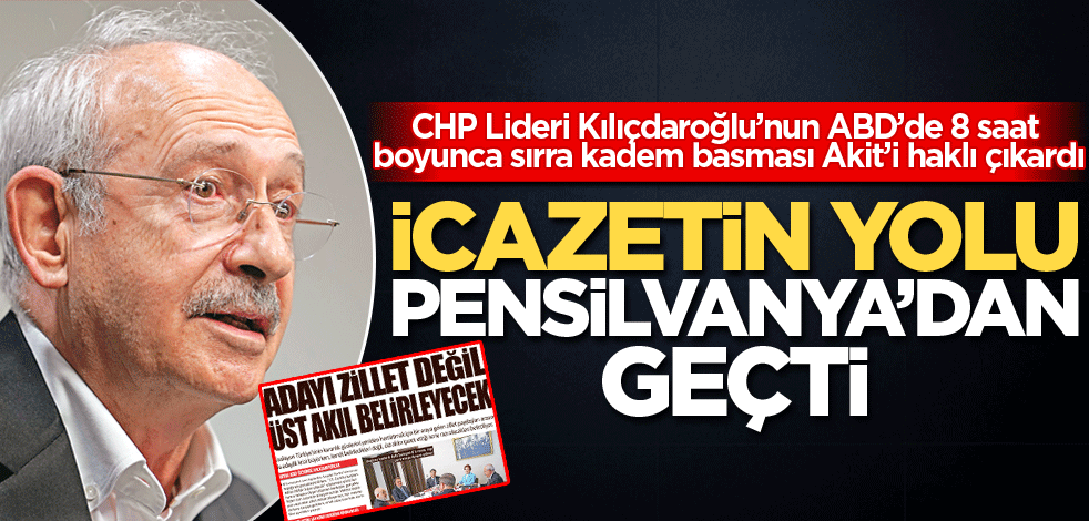 İcazetin yolu Pensilvanya’dan geçti